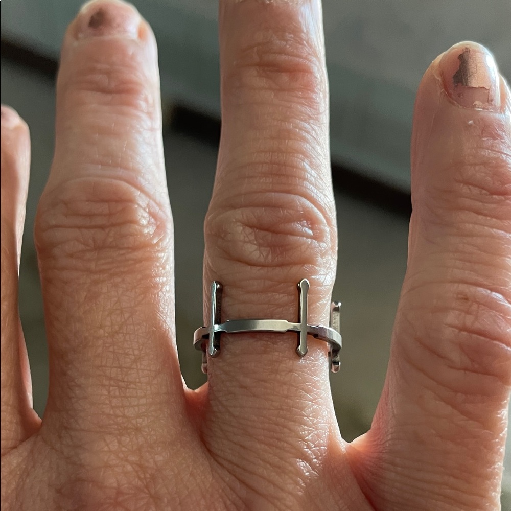 Silver Cross Ring